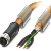 Phoenix Contact Kabel siłownika czujnika Złącze A Złącze M12 4 długość 1.5 m Rodzaj A Żeńskie Złącze B Wolny koniec 4