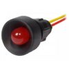 Kontrolka LED 10mm 12-24V AC/DC czerwona KLP-10/R