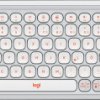 920-013060 Keyboard, Bluetooth, white-orange, QWERTZ