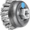 PFERD TOOLS Szczotka garnkowa pleciona TBG Ø 65 mm Drut ze stali nierdzewnej M14 Ø 0,50 do szlifierki kątowej POS TBG 65