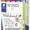 Staedtler Lumocolor 351 351 B10 Marker do białej tablicy czerwony, pomarańczowy, liliowy, niebieski, zielony, brązowy, c