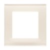 SIMON 55 Ramka 1 pojedyncza Nature szkło mrożone kremowe TRN1/171 KONTAKT SIMON