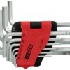 KS Tools 151.4740 wewnętrzny sześciokąt Zestaw kluczy trzpieniowych 1/16 cal, 5/64 cal, 3/32 cal, 1/8 cal, 5/32 cal, 3/1