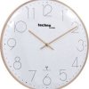 Zegar ścienny analogowy Techno Line WT 8235, Sterowany radiowo, (Ø x G) 350 mm x 25 mm