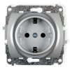 TREND Gniazdo pojedyncze z/u SCHUKO srebrny 5GP-1sp
