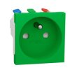Gniazdo 16A Gniazdo 250 V 2P+E Schneider Electric Zielony Montaż wpuszczany IP4X