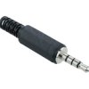 3.5mm Miniature 4-Pole Insulated Jack Plug