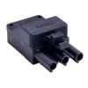 Złączka wtykowa elektryczna z blokadą BCS-3/M2-N (męska 3-polowa czarna)