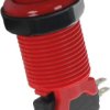 Pushbutton switch, red, unlit , 3 A/250 V, mounting Ø 27.5 mm, BUTTON-RED