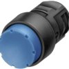 Siemens 3SB20000LF01 3SB2000-0LF01 Przycisk pierścień przedni z tworzywa sztucznego, wysoki przycisk czarny, niebieski 1
