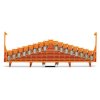WAGO 727-136 8-level Same Potential Block Plain No Lock DIN 15mm Orange