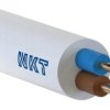 Przewód elektryczny linka H03VV-F OMY 2x1mm2 300V NKT biały 100m