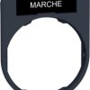 Label holder, printed with “MARCHE”, for Harmony XB4F/XB5F, ZBYF2103