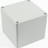 ABS enclosure, (L x W x H) 105 x 105 x 90 mm, light gray (RAL 7035), IP66, 1554LAGY