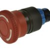 Przełącznik; bezpieczeństwa; przyciskowy; LAS1-APY-22TS; ON-ON; grzybkowy; odkręcany; 2 tory; czerwony; bez podświetlenia; bista