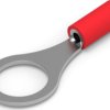 Insulated ring cable lug, 0.26-1.65 mm², AWG 22 to 16, 9.91 mm, red, 34152