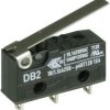 Mikroprzełącznik DB2C-A1LC 250 V/AC 10 A 1 x wł/(wł) ZF chwilowy 1 szt.