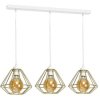 Lampa wisząca LUPO WHITE/GOLD 3xE27 MLP6267 Milagro