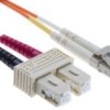 Kabel Światłowodowy, Średnica: 62.5/125Μm, Om1 Wielomodowy, Pomarańczowy, Lc/Sc