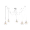 Lampa wisząca loftowa 5xE27 FOSKAL WHITE