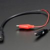 2.1mm DC Barrel Jack to Alligator Clips