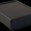 Aluminum enclosure, (L x W x H) 120 x 104 x 32 mm, black (RAL 9005), IP65, 1457L1201BK