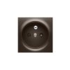 SIMON 54 Pokrywa gniazda pojedynczego z przesłonami brąz mat DGZ1ZP/46 KONTAKT SIMON