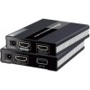 Konwerter KVM HDMI/USB 1080p60Hz do 60m po kablu sieciowym Kat6 PoC IDATA HDMI-KVM60