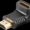65749 Adapter, HDMI male to female, 8K 60 Hz, 270° vertical