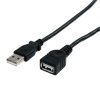 Kabel USB Złącze A USB A Złącze B USB A dł. 3m Przewód przedłużający USB USB 2.0 kolor: Czarny