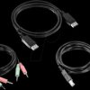 TK-CP06 KVM cable set, display port, USB, audio, 1.8 m