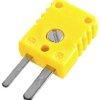 Złącze miniaturowe męskie B+B Thermotechnik NST 1200, zkres od -50 - +120 °C, żółte
