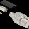 91777 TNC jack for crimping RG-59 with matching shrink tube
