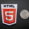 Adafruit HTML 5 - Skill badge, iron-on patch
