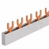 Szyna łączeniowa widełkowa QuickBar typ E 1-biegunowa 10mm2 63A na 15 modułów 267 mm MOREK