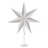 Dekoracje - świecznik biały, papierowa gwiazda biała, 67x45 cm, na żarówkę E14, IP20 DCAZ06