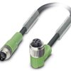 Kabel do czujników/elementów wykonawczych Phoenix Contact SAC-3P-M 8MS/3,0-PUR/M12FR 1682375, złącze żeńskie M12, kątowe