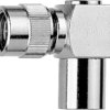 Coaxial adapter, 50 Ω, FME plug to mini UHF plug, angled, 100024364