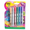 UHU 07002002 YC Glitter Glue Pens Original 6x10
