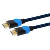Kabel SAVIO GCL-02 (HDMI M - HDMI M 1,8m kolor czarno-niebieski)