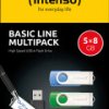 3503565 USB stick, USB 2.0, 8 GB, Basic Line, pack of 5