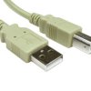 Kabel USB Złącze A USB A Złącze B USB B dł. 2m Przewód USB USB 2.0 kolor: Szary