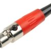 Wtyk mikrofonowy żeński mini XLR, plastik