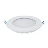 Panel LED ART SLIM podtynkowy okrągły 120mm, 6W, 420lm, barwa ciepła