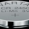 6450101401 Varta button cell battery, 3 V, 560 mAh, 24.5x5.0 mm