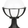 Oprawa oświetleniowa zewnętrzna, stojąca Kule z koszykiem 250 K 4011/1/KPO 250 OP, E27 max 60W, kolor czarny, klosz biały 043862