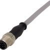 Przewód czujnik-siłownik ze złączem Złącze M12 liczba rdzeni 8 długość 1m Rodzaj A Męskie