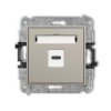 Icon Mechanizm Gniazda Pojedynczego 1Xusb C-C Taupe 60Igusb-7