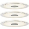 Paulmann 92543 Whirl LED Recessed Lights 3-Piece Set 18W Aluminium