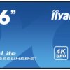 iiyama LH8665UHSB-B1 kiosk z wyświetlaczem o przekątnej 2,18 m (86 cali)